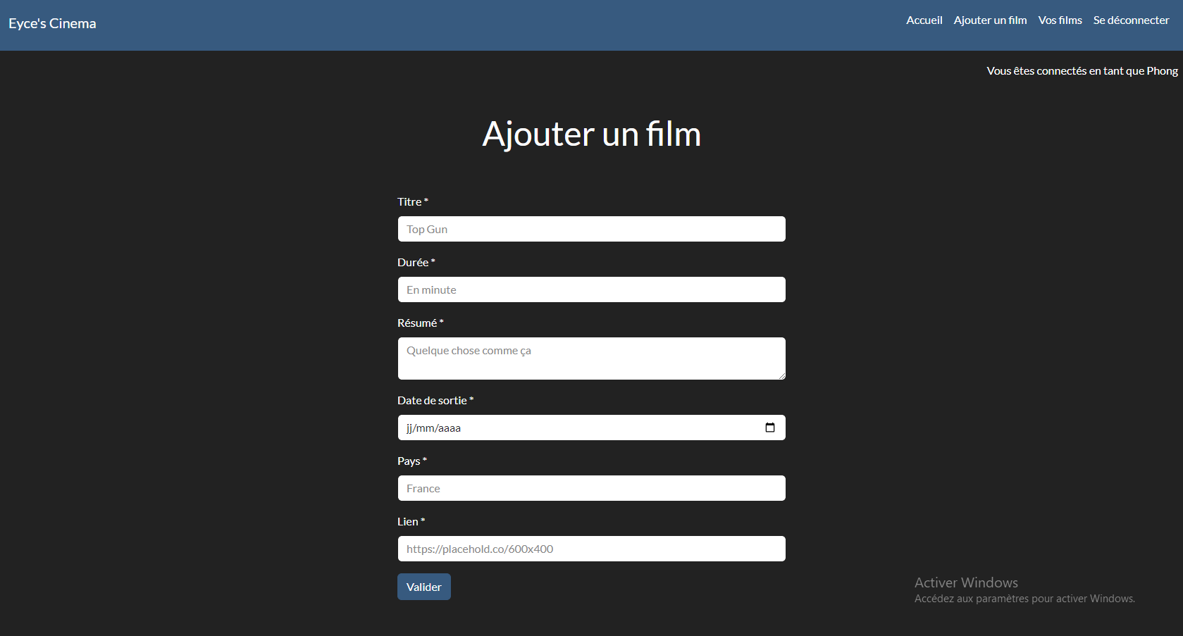 Ajouter des films